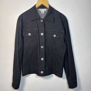 Irene Allison Jacket with Faux Diamond Buttons Size Medium Cowgirl Preppy